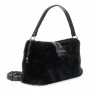 Cafe Noir BORSA A SPALLA IN PELLICCIA SINTETICA CON BACCELLO E ANELLO. - C3JB0020