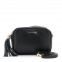 Cafe Noir CAMERA BAG IN PELLE MARTELLATA, TRACOLLA CON MOSCHETTONI E NAPPINA - C3XH0031