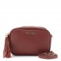 Cafe Noir CAMERA BAG IN PELLE MARTELLATA, TRACOLLA CON MOSCHETTONI E NAPPINA - C3XH0031