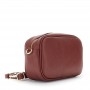 Cafe Noir CAMERA BAG IN PELLE MARTELLATA, TRACOLLA CON MOSCHETTONI E NAPPINA - C3XH0031