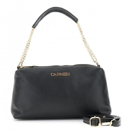 Cafe Noir CAMERA BAG IN PELLE CON MANICO IN CATENA CON SPALLACCIO, TRACOLLINA REMOVIBILE - C3XH0032