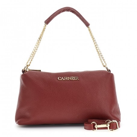 Cafe Noir CAMERA BAG IN PELLE CON MANICO IN CATENA CON SPALLACCIO, TRACOLLINA REMOVIBILE - C3XH0032