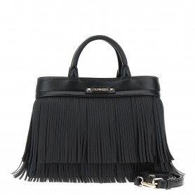 Cafe Noir TOTE IN SINTETICO EFFETTO PELLE CON FRANGE E LOGO SUL DAVANTI - C3NE0934