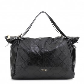 Cafe Noir SHOPPING IN MATERIALE SINTETICO EFFETTOPELLE METALLIZZATO,RICAMO GEOMETRICO - C3WB0904