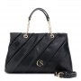 Cafe Noir SHOPPING IN SINTETICO EFFETTO PELLE LISCIO CON PLISSETTATURA,MANICI CON CATENA - C3WD0908