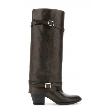 Cafe Noir STIVALE IN PELLE CON GHETTA E FIBBIE - C1MA1004