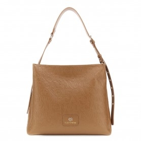 Cafe Noir BORSA A SPALLA IN SINTETICO EFFETTO PELLE CON EMBOSSED ALL OVER LOGATO - C3YG0916