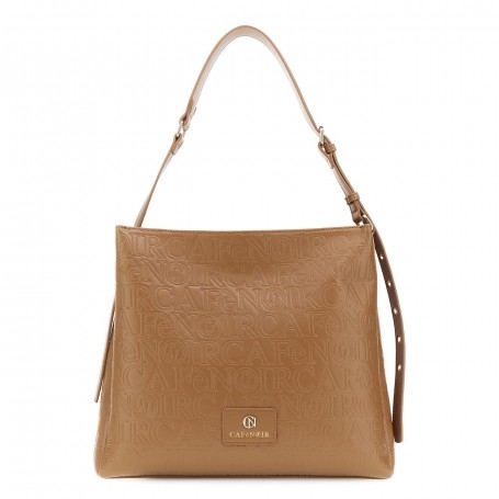 Cafe Noir BORSA A SPALLA IN SINTETICO EFFETTO PELLE CON EMBOSSED ALL OVER LOGATO - C3YG0916