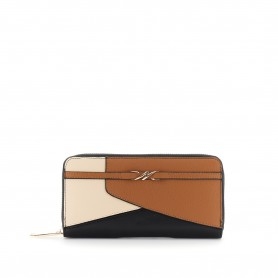 Cafe Noir PORTAFOGLIO IN SINTETICO EFFETTO PELLE CON LAVORAZIONE PATCHWORK E LOGO - C4AG0908