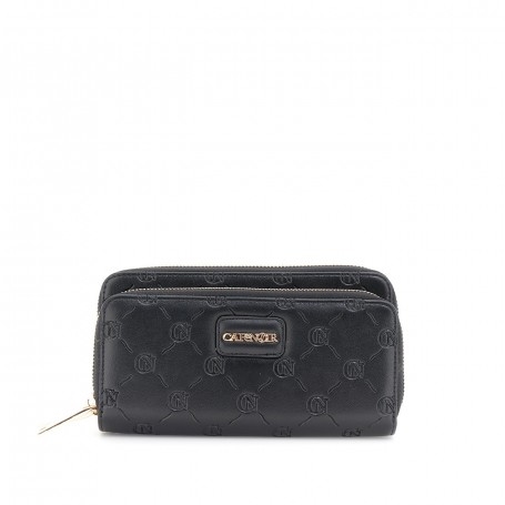 Cafe Noir PORTAFOGLIO IN SINTETICO EFFETTO PELLE CON DOPPIA ZIP - C4AM0912