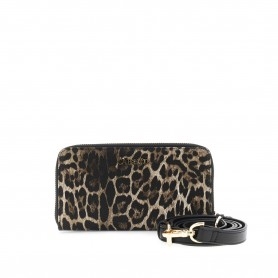 Cafe Noir PORTAFOGLIO IN SINTETICO EFFETTO PELLE STAMPA LEOPARDO - C4AY0906