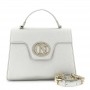Cafe Noir BORSA A MANO CON PATTINA IN SAFFIANO CON LOGO OVALE  SMALTATO IN TONO - C3TA0701