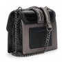 Cafe Noir MINIBAG IN MIX DI MATERIALI CON PATTINA, PASSANTE CON RIVETTI SMALTATI, TRACOLLA - C3TD0706