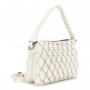 Cafe Noir BORSA A SPALLA IN NAPPA SINTETICA CON GOFFRATURA, MANICO A TRECCIA - C3NH0938