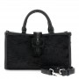Cafe Noir MINIBAG IN VELLUTO STROPICCIATO, BORDATURA E MANICI IN SINTETICO EFFETTO PELLE - C3NU0947