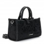 Cafe Noir MINIBAG IN VELLUTO STROPICCIATO, BORDATURA E MANICI IN SINTETICO EFFETTO PELLE - C3NU0947