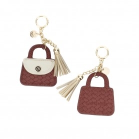 Cafe Noir PORTACHIAVI BORSA CON NAPPINA IN SINTETICO EFFETTO PELLE - C4AS0901