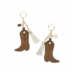 Cafe Noir PORTACHIAVI TEXANO CON NAPPINA IN SINTETICO EFFETTO PELLE - C4AS0903