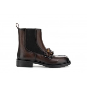 Cafe Noir TRONCHETTO IN PELLE CON ELASTICO E ACCESSORIO FASCIATO - C1GE1004