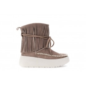 Cafe Noir TRONCHETTO IN PELLE SCAMOSCIATA CON FRANGE - C1DZ6662