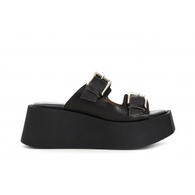 Cafe Noir CIABATTA 2 FIBBIE IN PELLE - C1XL1910