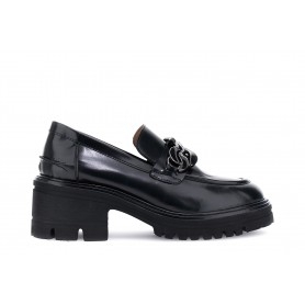 Cafe Noir MOCASSINO IN PELLE SPAZZOLATA CON ACCESSORIO - C1GA1001