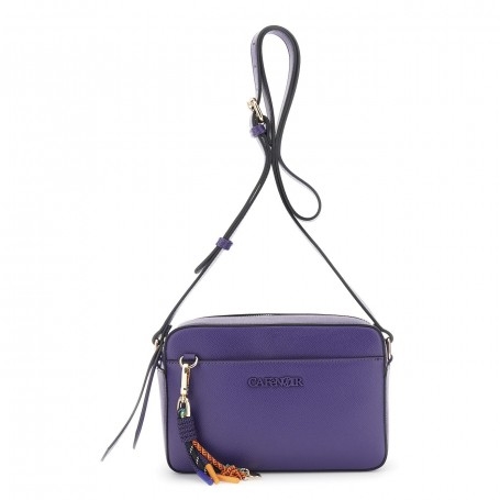 Cafe Noir CAMERA BAG IN SINTETICO EFFETTO PELLE SAFFIANO CON CHARMS MULTICOLOR - C3WA0903