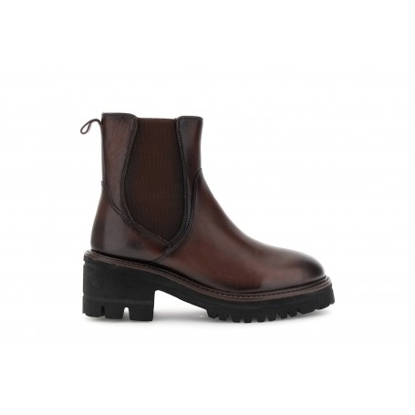 Cafe Noir TRONCHETTO IN PELLE CON ELASTICO E VASCHETTA - C1GA1022