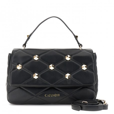 Cafe Noir BORSA MEDIA CON PATTINA TRAPUNTATA CON BORCHIE ESAGONALI - C3BA0502