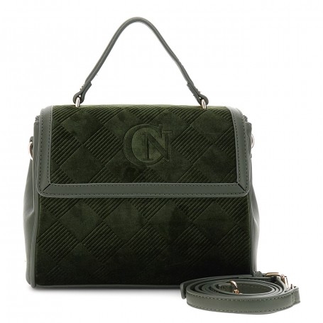 Cafe Noir BORSA CON PATTINA IN VELLUTO EMBOSSED, TRACOLLA CON CATENA - C3IC0502