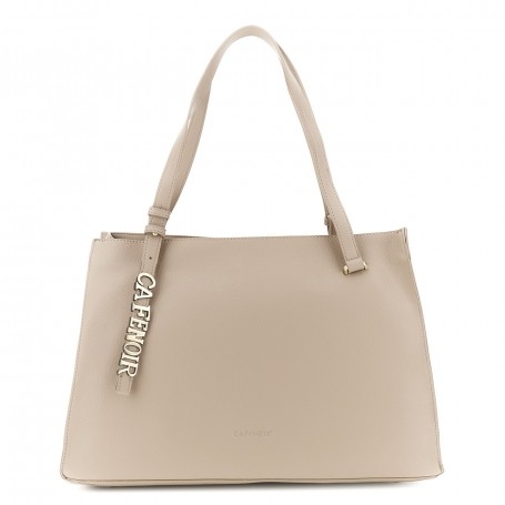 Cafe Noir BORSA MORBIDA SFODERATA IN MATERIALE SINTETICO EFFETTO PELLE CON LETTERING - C3NS0943