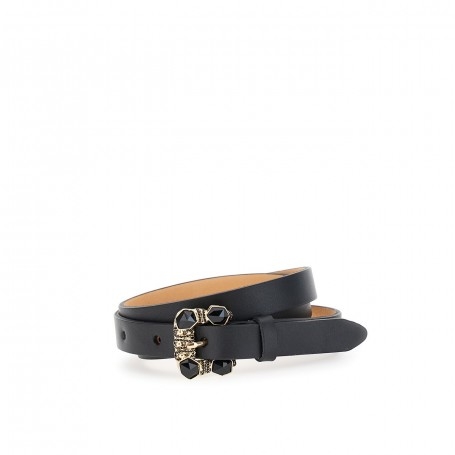 Cafe Noir cintura in pelle con fibbia gioiello - C4CM0903