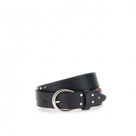 Cafe Noir CINTURA IN PELLE CON APPLICAZIONI DI RIVETTI CON MIX  GALVANICHE - C4CM0905