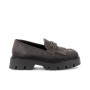 Cafe Noir MOCASSINO CON FRANGIA E ACCESSORIO IN PELLE SCAMOSCIATA - C1FC6005