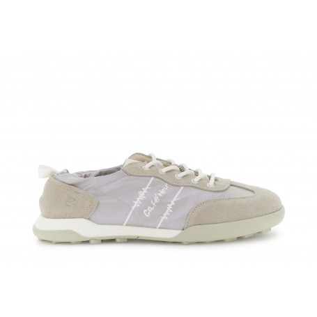 Cafe Noir SNEAKERS ALLACCIATA IN NYLON E PELLE SCAMOSCIATA - C1DG9613
