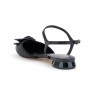 Cafe Noir BALLERINA GILDA IN CANVAS E MATERIALE SINTETICO EFFETTO PELLE CON FIORE - C1EG9011