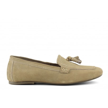 Cafe Noir MOCASSINO IN PELLE SCAMOSCIATA CON NAPPINE - C1XG60