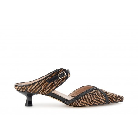 Cafe Noir SABOT TOMAIA EFFETTO RAFFIA E TRECCIA - C1EH9006