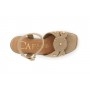 Cafe Noir SANDALO GILDA IN PELLE SCAMOSCIATA SU ZEPPA CON BORCHIE E CABOCHON - C1GA6919