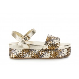 Cafe Noir SANDALO CON INTRECCIO IN SINTETICO EFFETTO LAMINATO - C1LA9032