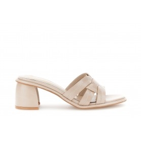 Cafe Noir SANDALO CIABATTA IN SINTETICO EFFETTO NAPLAK CON CUCITURE A DECORO - C1MA9900