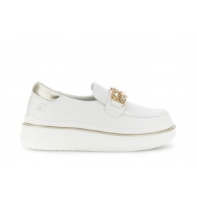 Cafe Noir MOCASSINO IN PELLE RIVESTITA CON ACCESSORIO GIOIELLO - C1XD1012