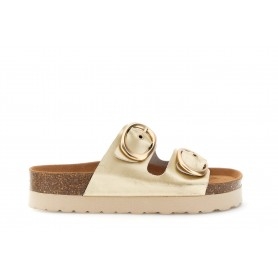 Cafe Noir CIABATTA IN PELLE LAMINATA CON DOPPIA FIBBIA - C1XP1850