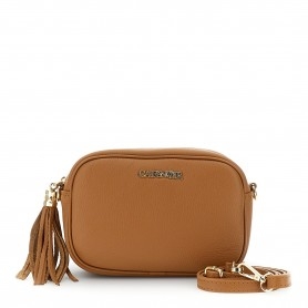 Cafe Noir CAMERA BAG IN PELLE MARTELLATA, TRACOLLA CON MOSCHETTONI E NAPPINA - C3XH0040