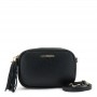 Cafe Noir CAMERA BAG IN PELLE MARTELLATA, TRACOLLA CON MOSCHETTONI E NAPPINA - C3XH0040