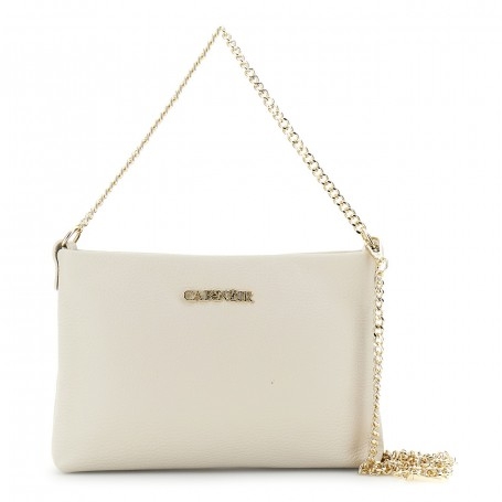 Cafe Noir POCHETTE IN PELLE DOLLARO, TRACOLLA CONMOSCHETTONI E   MANICO IN CATENA - C3XH0042