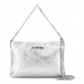 Cafe Noir POCHETTE IN PELLE LAMINATA, TRACOLLA CON MOSCHETTONI E   MANICO IN CATENA - C3XH0043