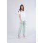 Cafe Noir BLUSA MANICA CORTA A KIMONO CON RIFINITURE IN RASO - C7JC0251