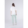 Cafe Noir BLUSA MANICA CORTA A KIMONO CON RIFINITURE IN RASO - C7JC0251