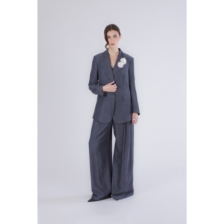 Cafe Noir GIACCA IN TENCEL DENIM CN FODERA STAMPATA - C7JH0102